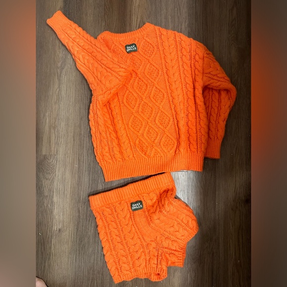 daily drills orange sweater set - Picture 11 of 15